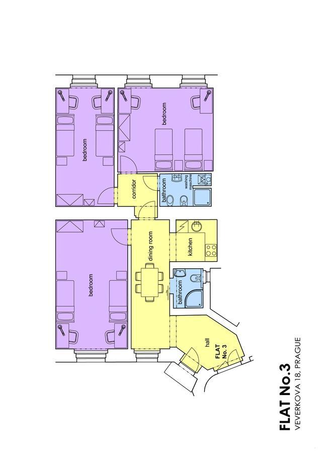Letna Apartments براغ المظهر الخارجي الصورة